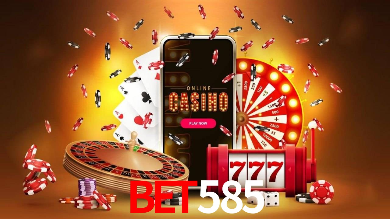 Bet585 Logo - Bônus com Rollover Justo